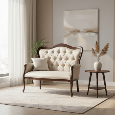 Canapé Chippendale Canapé Banc rembourré Tabouret Banquette 3 Tabouret Canapé Modèle W-2