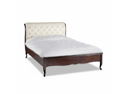 Lit Chesterfield Lits Lit double Lit de mariage Meubles italiens Bois Cuir Textile
