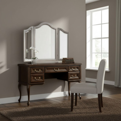 Classique Table de toilettage Table secrétaire Table en bois de style antique Commode Tables Bois