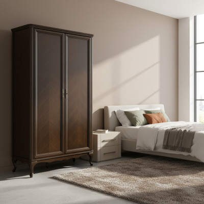 Armoire en bois massif Armoire en bois italien Mobilier en bois Style ancien Classique.