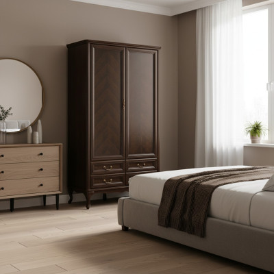 Armoire Armoire Mobilier Italien Bois Style Antique Bois Massif Classique