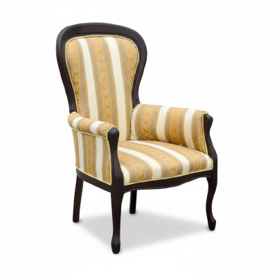 Chaises classiques classic tissu en cuir rembourrage fauteuil fauteuil royal - modèle W1