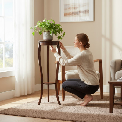 Étals de fleurs, étals de fleurs, support en bois, support de pot de fleurs - Modèle W-Bl