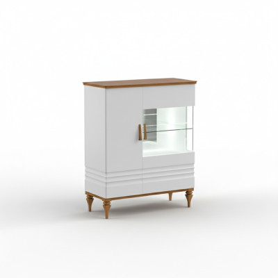 Vitrine moderne pour le salon Armoire haute en bois Aspen AS-W12