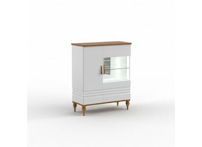 Vitrine moderne pour le salon Armoire haute en bois Aspen AS-W12