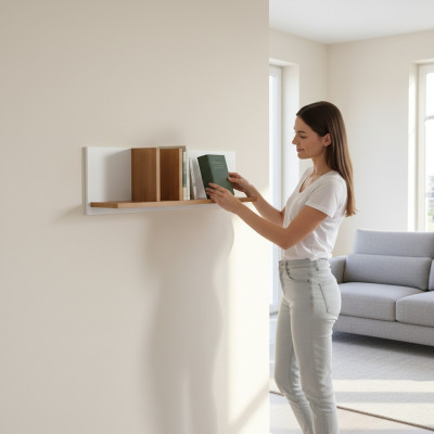 Armoire classique Étagères Style campagnard Étagère suspendue Conti Torino TO-P1 Étagère murale