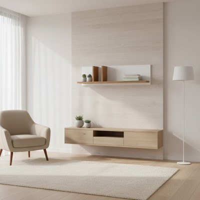 Armoire classique Étagères Style campagnard Étagère suspendue Conti Torino TO-P1 Étagère murale