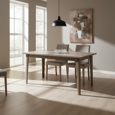 Grande table table à manger table en bois table de conférence 150 x 90cm extensible 200cm CM-S2