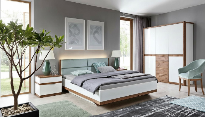 Lit classique Lit Double Lit en bois Modèle de maison de campagne - Modèle CM-B4