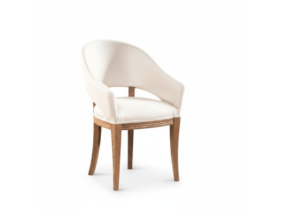 Chaise rembourrée classique du designer R Chaises rembourrées Tissu en cuir, en tissu CM-U2