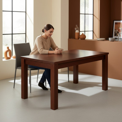 Table Table à manger Table en bois Table de conférence XXL Table de conférence extensible 80x140cm 140x180cm