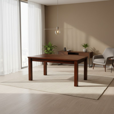 Table Table à manger Table en bois Table de conférence XXL Table de conférence extensible 80x140cm 140x180cm