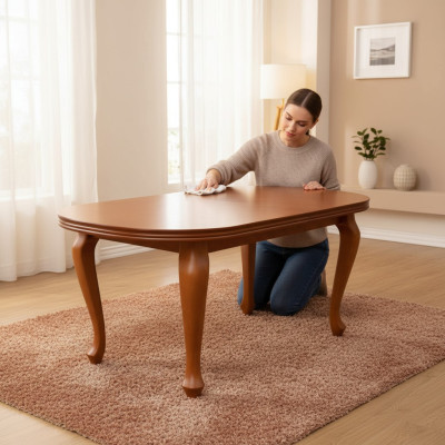 Table Table à manger Table en bois Table de conférence XXL Table de 90X160cm Extensible 160X240cm