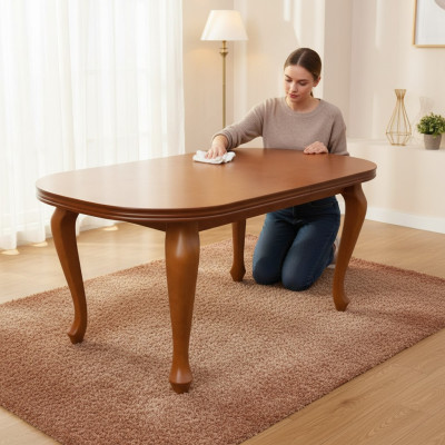 Table Table à manger table en bois Table de conférence XXL Table de réunion S13 90X160cm extensible