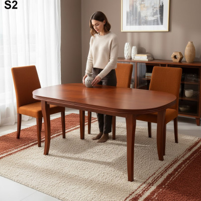 Table Table à manger Table en bois Table de conférence XXL Table de 90X200cm Extensible 200X280cm