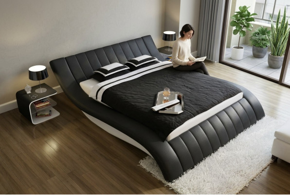 Lit rembourré LIT EN CUIR Lit Lit Modèle S-9275 160/180/200X220CM
