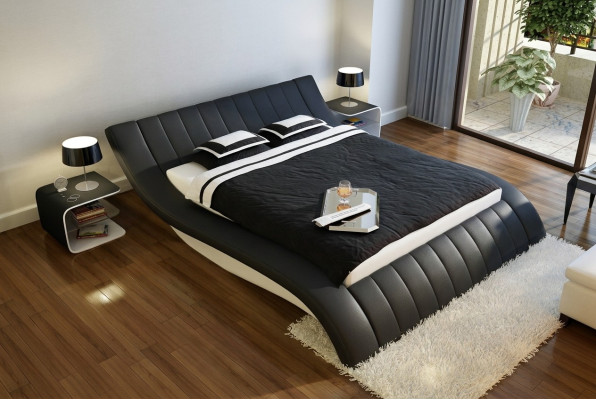 Lit rembourré LIT EN CUIR Lit Lit Modèle S-9275 160/180/200X220CM