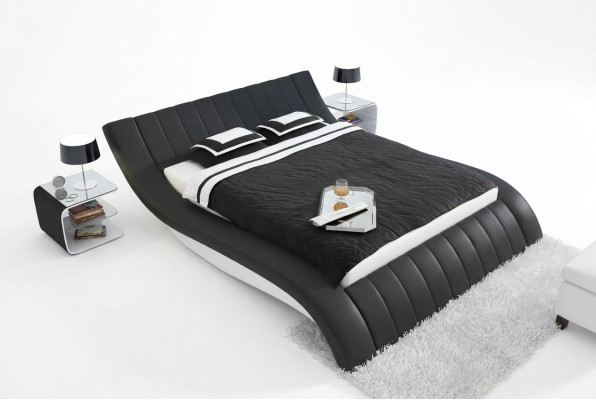 Lit rembourré LIT EN CUIR Lit Lit Modèle S-9275 160/180/200X220CM