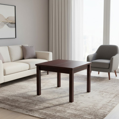 Table Table à manger Table en bois Table de conférence XXL Table de 100 x 100 cm Extensible 100 x 250 cm