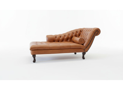 Chesterfield Chaises longues Siège inclinable Ottoman Canapé en cuir véritable Chaise relaxante nouvelle