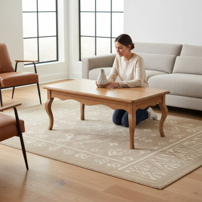 Table en bois Véritable artisanat classique Tables Table Table à manger Modèle PR1 Bois neuf