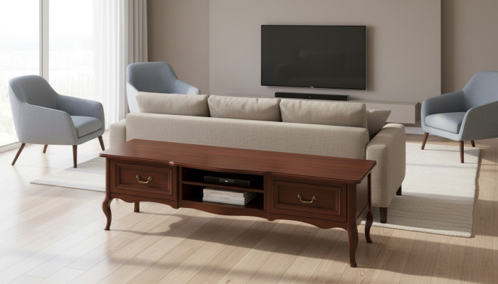 Meuble TV classique en bois massif, commode, armoire à portes, commodes, nouveau PR-TV-cabinet -D.