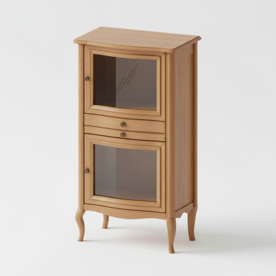 Meuble d'appoint avec tiroirs en bois massif Barre classique Rustique Maison de campagne PR-KB 1-2 L,R