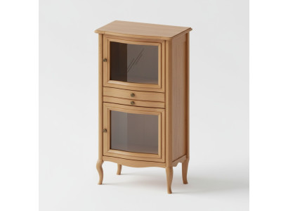 Meuble d'appoint avec tiroirs en bois massif Barre classique Rustique Maison de campagne PR-KB 1-2 L,R
