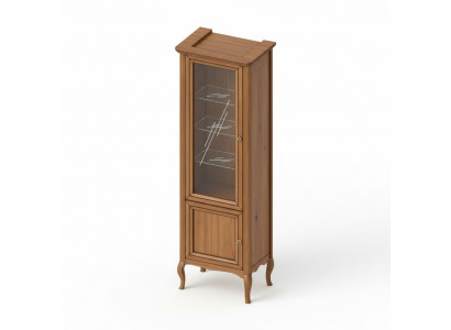 Armoire en bois massif en bois véritable Modèle de vitrine classique PR-W 1-2