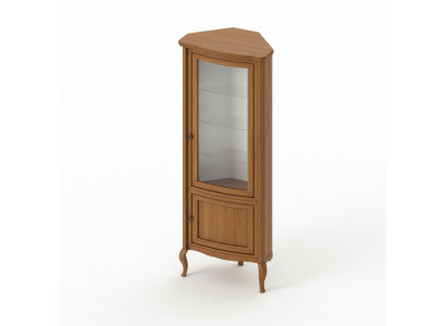 Armoire d'angle Armoire en bois massif Armoire en bois Classique Vitrine vitrine - PR-W-N