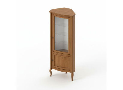 Armoire d'angle Armoire en bois massif Armoire en bois Classique Vitrine vitrine - PR-W-N