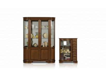 Vitrine classique, commode, vitrines, coffre de 2 tiroirs, 2 vitrines, terrain Landhof Royal Zefir 2