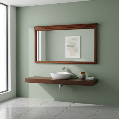 Miroir Cadre en bois Grand miroir mural Miroir de designer classique - Modèle Z-L1