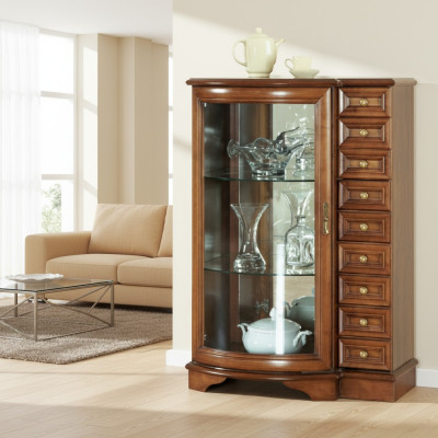 Vitrine classique Commode Commodes Armoire à tiroirs Armoire Vitrines Modèle Z-KS1