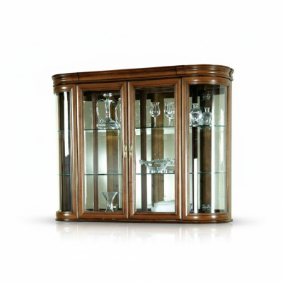 Vitrine en bois véritable, vitrine suspendue, vitrine murale, designer classique R, miroir - Z-W3