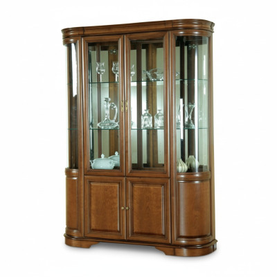 Meuble en bois massif Artisanat rustique Armoire classique Vitrine Vitrines-Z-W2