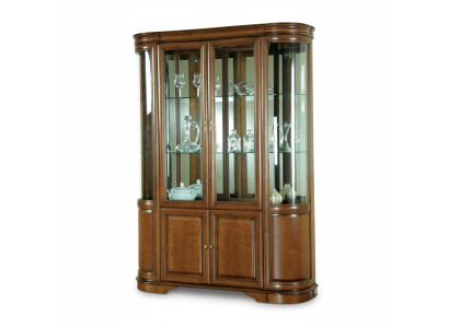 Meuble en bois massif Artisanat rustique Armoire classique Vitrine Vitrines-Z-W2