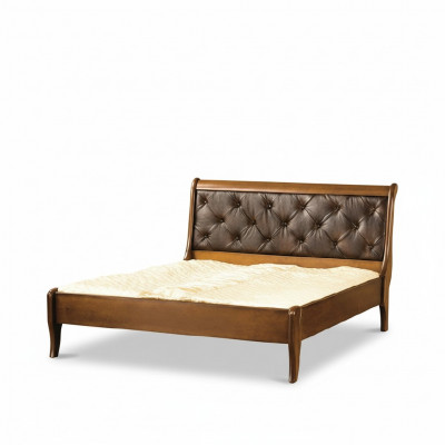 Lit classique Lit à deux places Lit double Lit en bois Lit de campagne Modèle N-Bed T