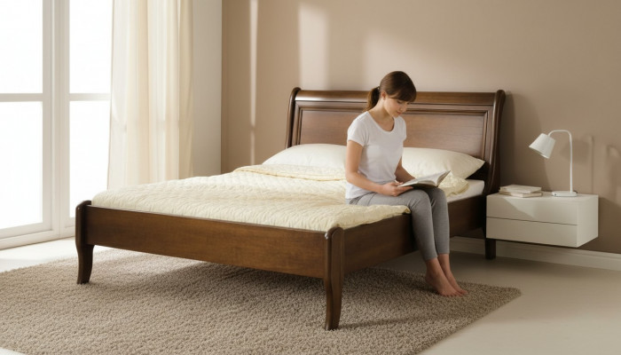 Classique s Lits Lits Lit double Lit en bois Maison de campagne - Modèle N-Bed P