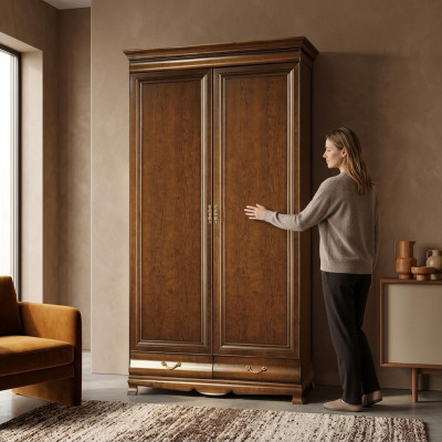 Classique Armoires Unité murale Armoire Cabinet en bois - Modèle N-2D