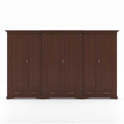 Armoires classiques Armoire murale Armoire en bois massif de style colonial O6D.