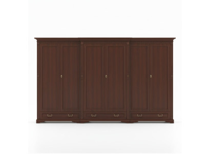 Armoires classiques Armoire murale Armoire en bois massif de style colonial O6D.