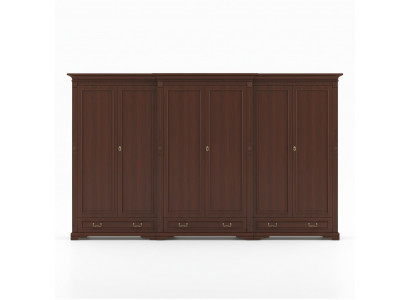 Armoires classiques Armoire murale Armoire en bois massif de style colonial O6D.