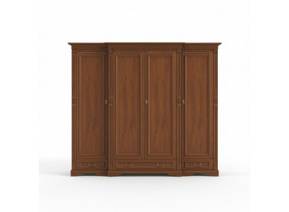 Armoire de cuisine classique Unité murale de garde-robe Armoire en bois massif de style colonial O4D.