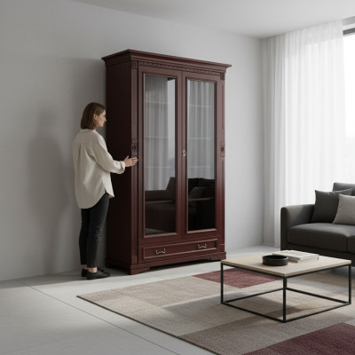 Armoires classiques Armoire murale Armoire en style colonial massif O2D