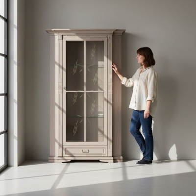 Vitrine classique Armoire de présentation Vitrine Armoire Armoire coloniale OW-N