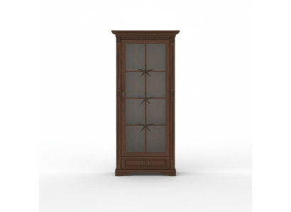 Vitrine classique Armoire de présentation Vitrine en verre Armoire coloniale OW1A