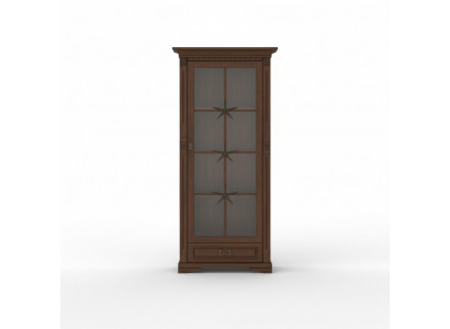 Vitrine classique Armoire de présentation Vitrine en verre Armoire coloniale OW1A