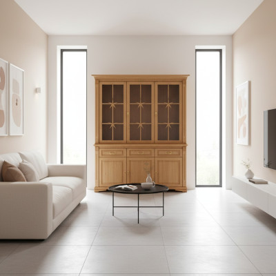 Vitrine classique vitrine armoire vitrine coloniale neuve OK3