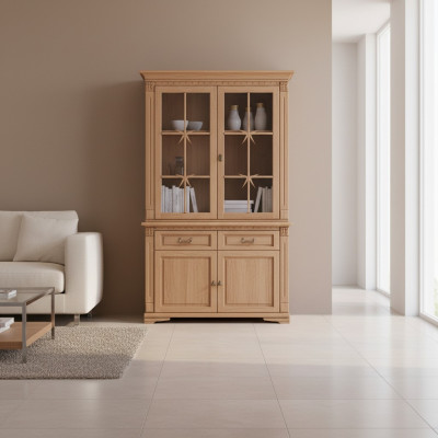 Vitrine vitrine classique en verre armoire de garde-robe coloniale neuve OK2